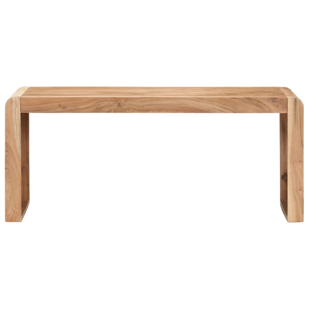 Banc 110x38x46 cm Bois solide d'acacia Bancs de cuisine & salle à manger vidaXL