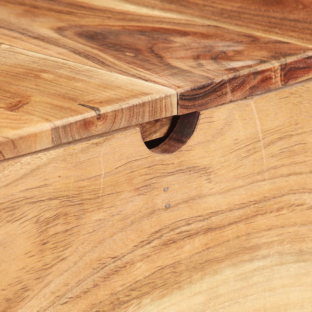 Coiffeuse avec miroir 112x45x76 cm Bois d'acacia massif - XIOS