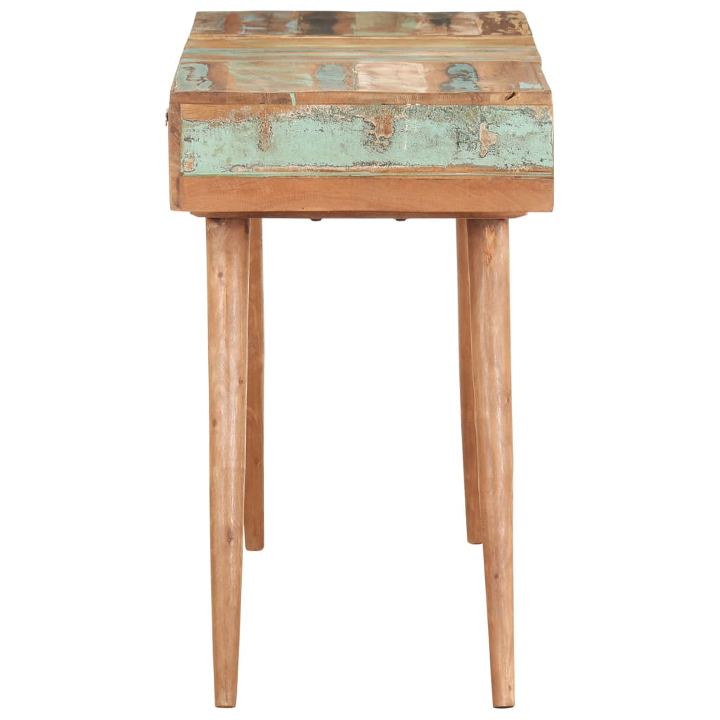 Coiffeuse avec miroir 112x45x76 cm Bois massif de récupération - XIOS