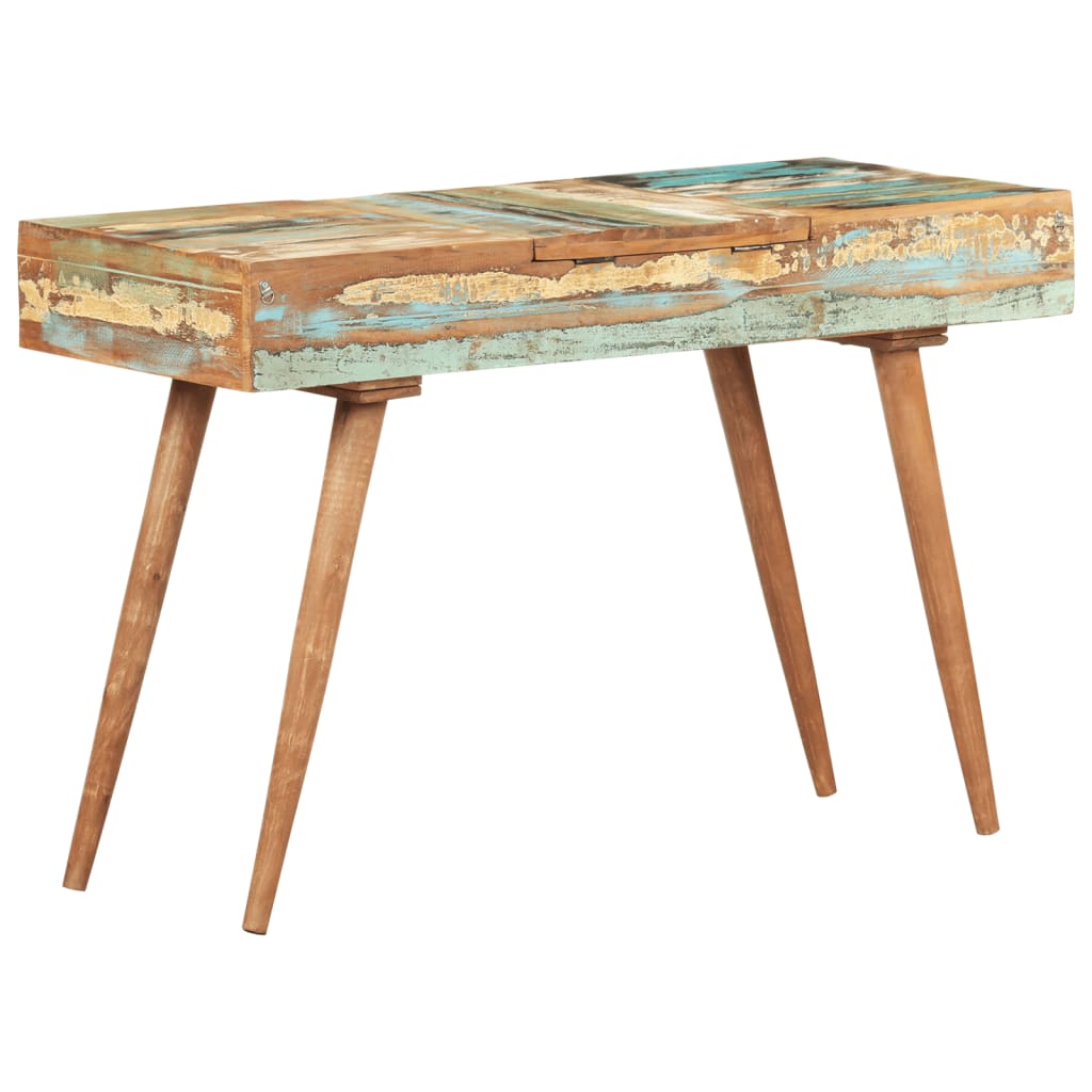 Coiffeuse avec miroir 112x45x76 cm Bois massif de récupération - XIOS