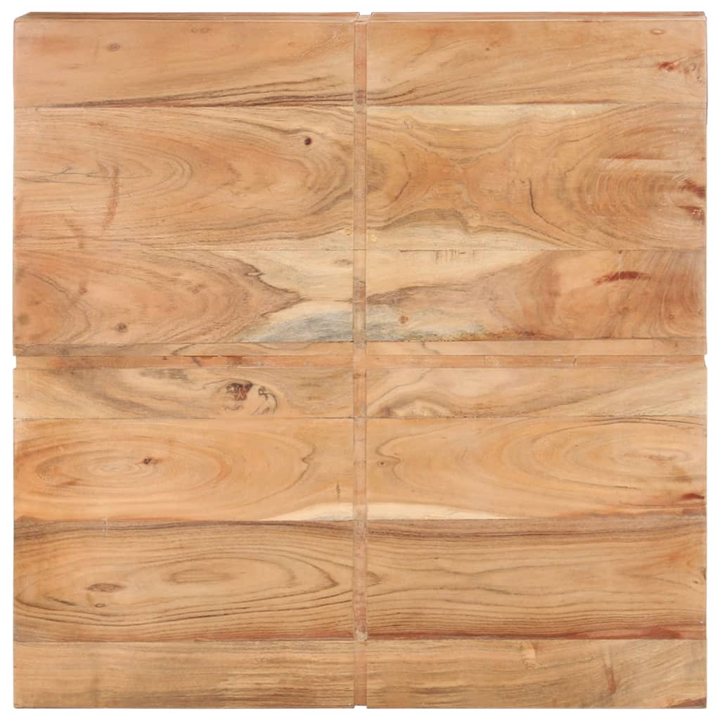 Table basse 80x80x28 cm Bois d'acacia massif - XIOS