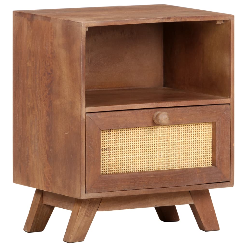Table de chevet 40x30x50 cm Bois de manguier massif - XIOS