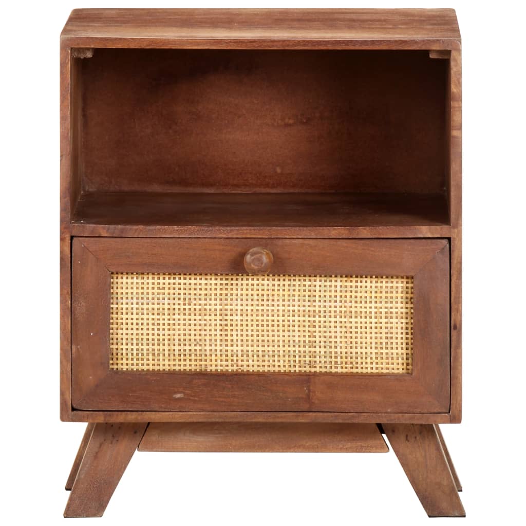Table de chevet 40x30x50 cm Bois de manguier massif - XIOS