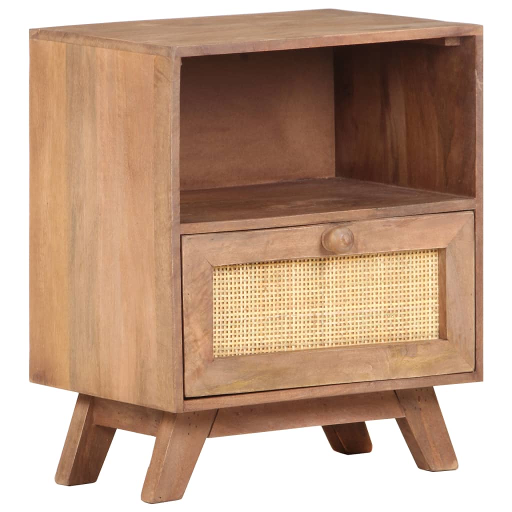Table de chevet 40x30x50 cm Bois de manguier massif - XIOS