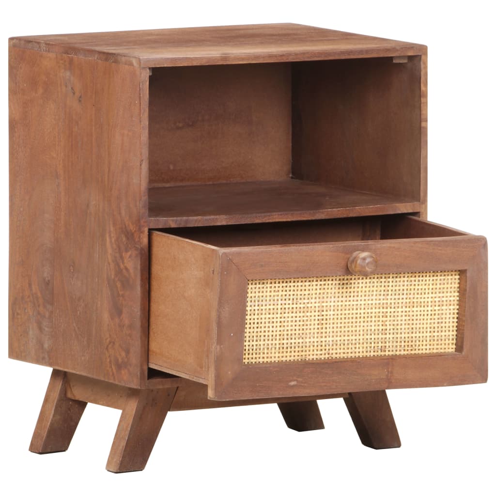 Table de chevet 40x30x50 cm Bois de manguier massif - XIOS