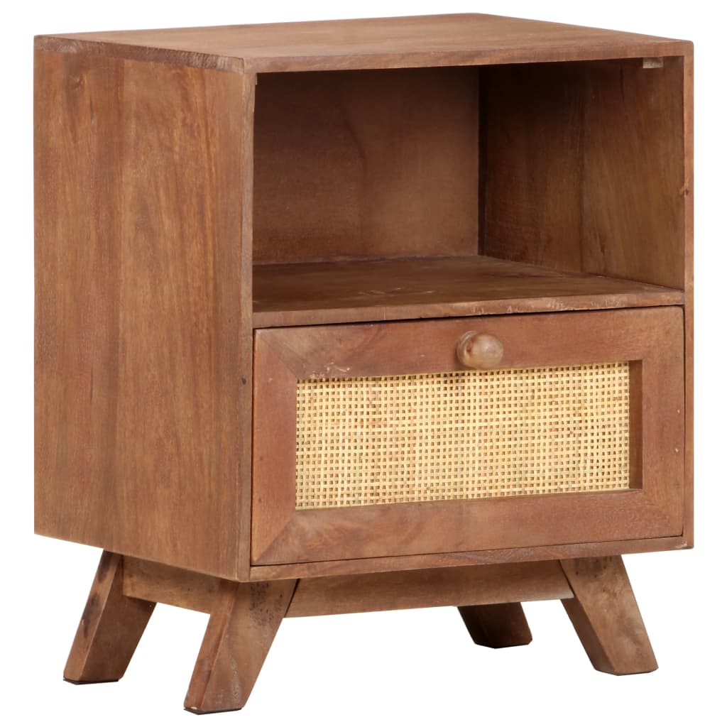 Table de chevet 40x30x50 cm Bois de manguier massif - XIOS