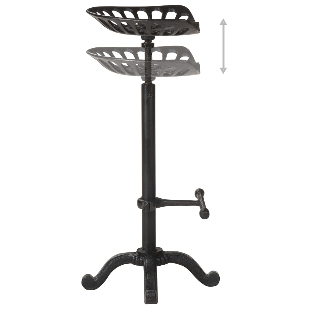 Tabouret de bar Noir Fonte Tabourets de bar vidaXL