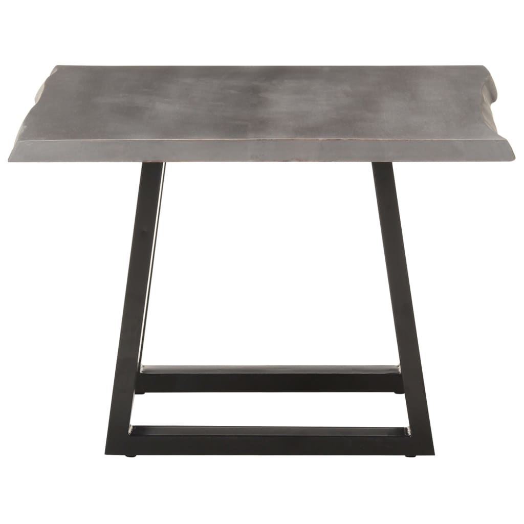 Table basse avec bord naturel 60x60x40 cm Bois d'acacia massif - XIOS