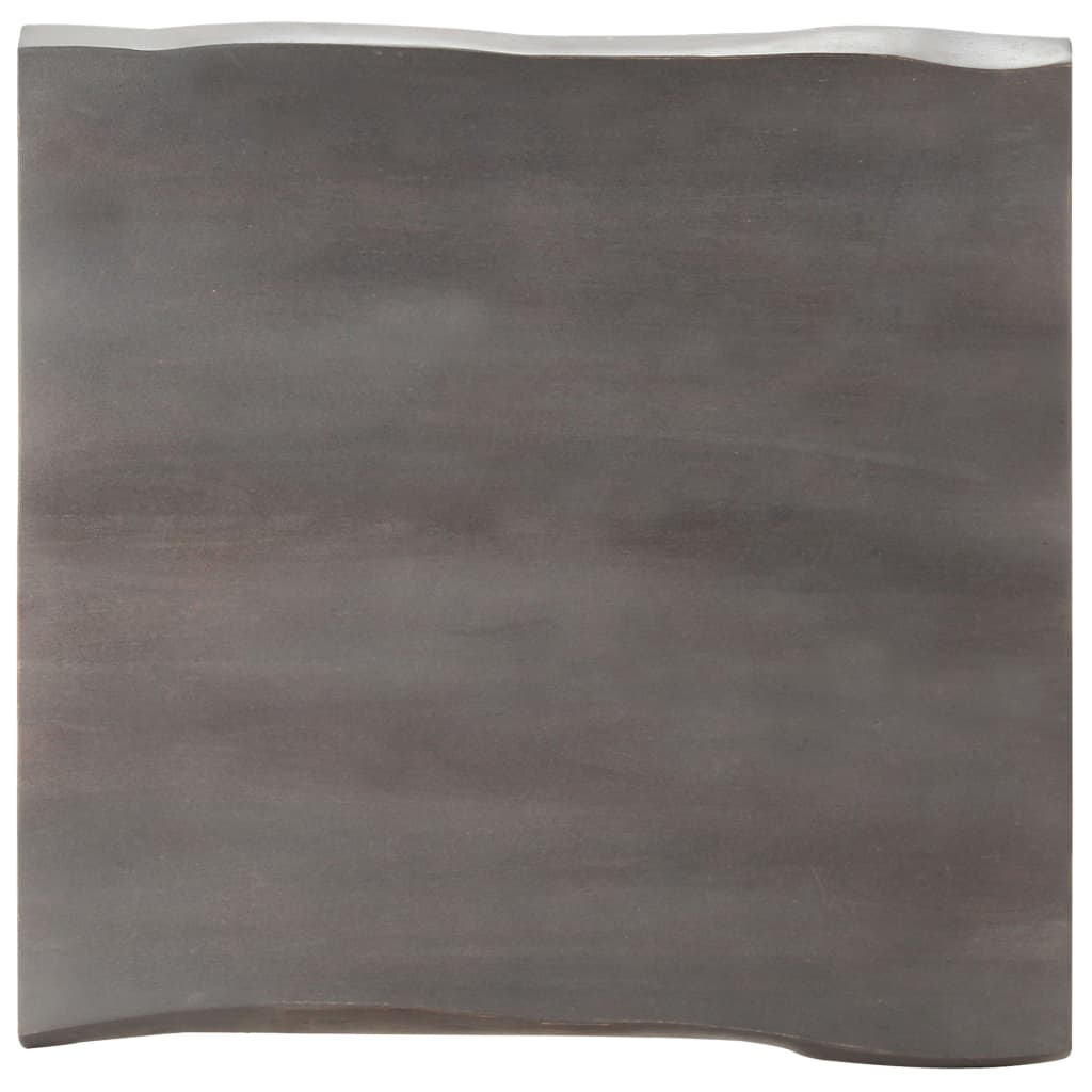 Table basse avec bord naturel 60x60x40 cm Bois d'acacia massif - XIOS