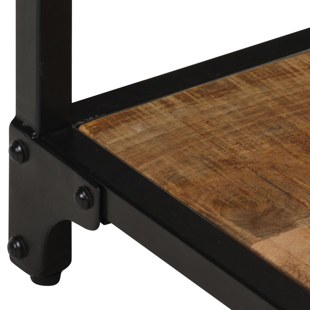 Table basse 40x40x36 cm Bois massif de manguier brut - XIOS