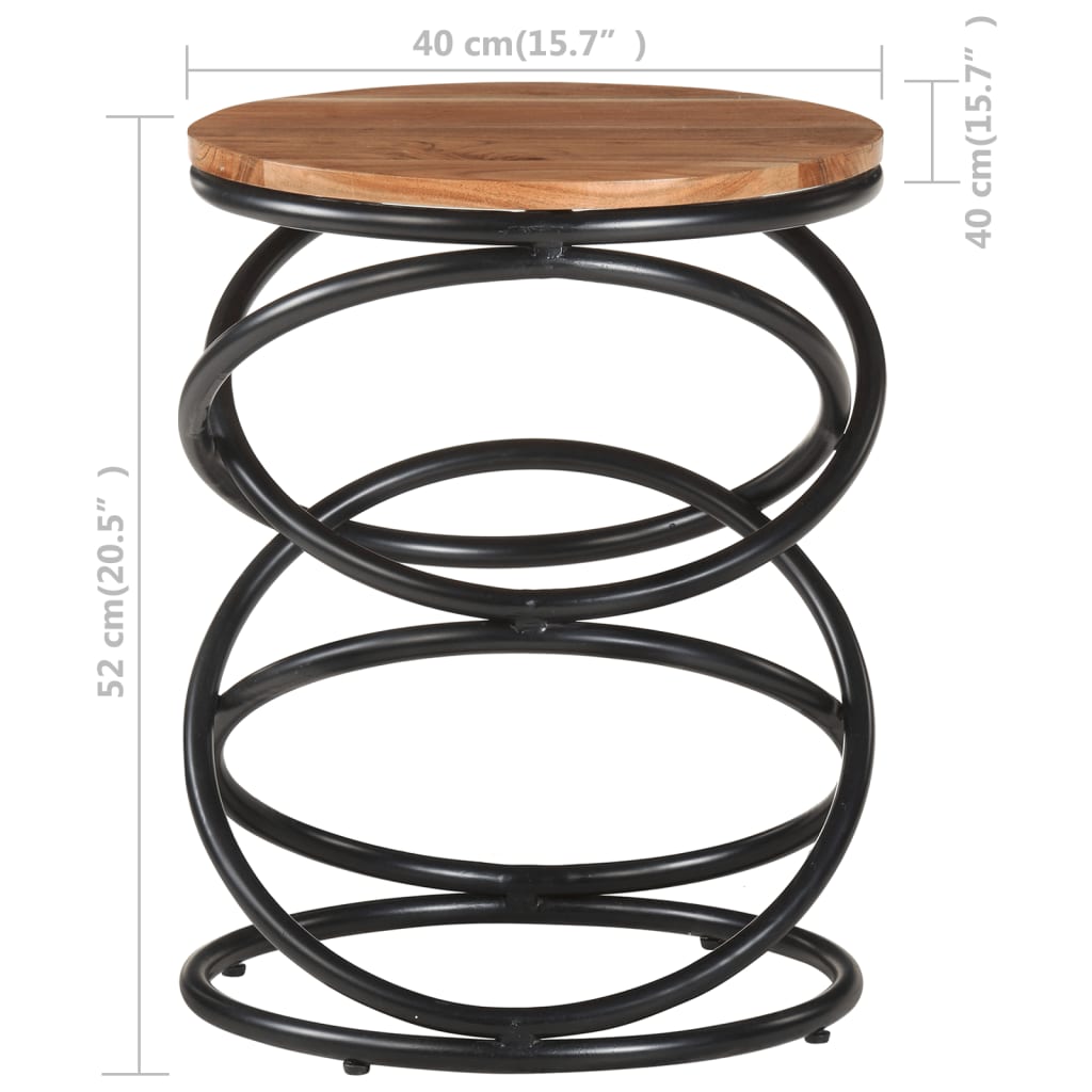 Table d'appoint 40x40x52 cm Bois d'acacia massif - XIOS