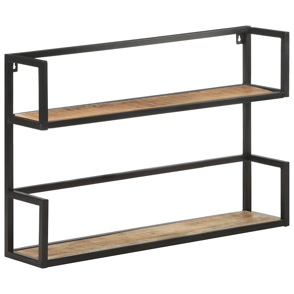 Étagère murale 80x20x60 cm Bois de manguier brut - XIOS
