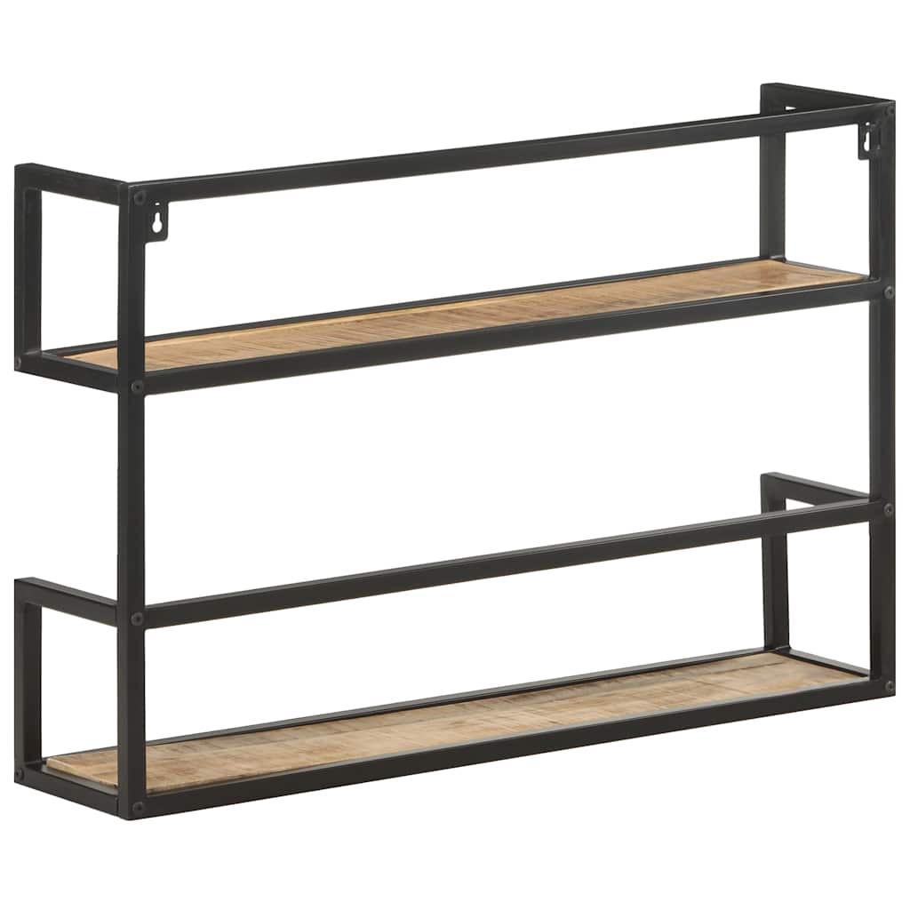 Étagère murale 80x20x60 cm Bois de manguier brut - XIOS