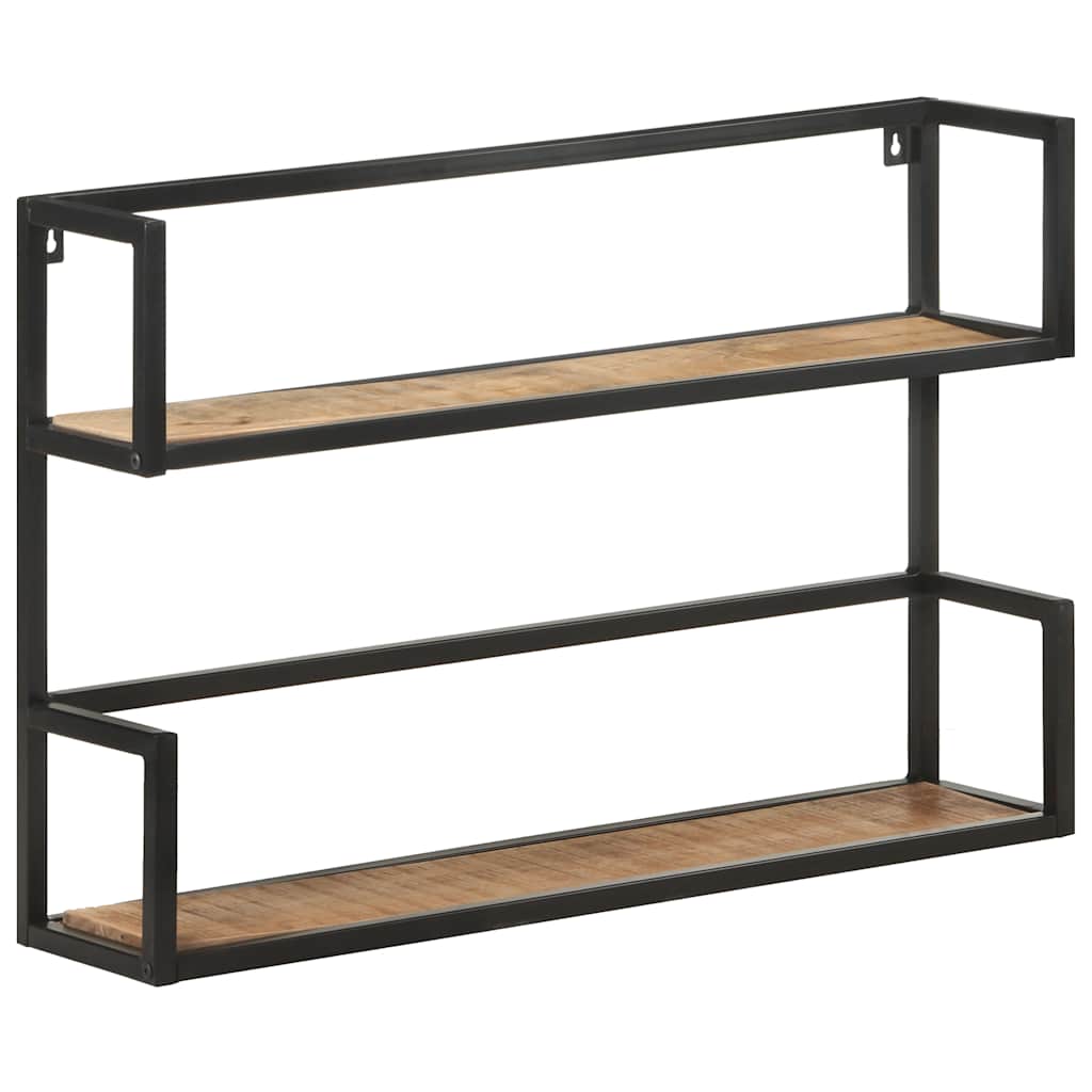 Étagère murale 80x20x60 cm Bois de manguier brut - XIOS