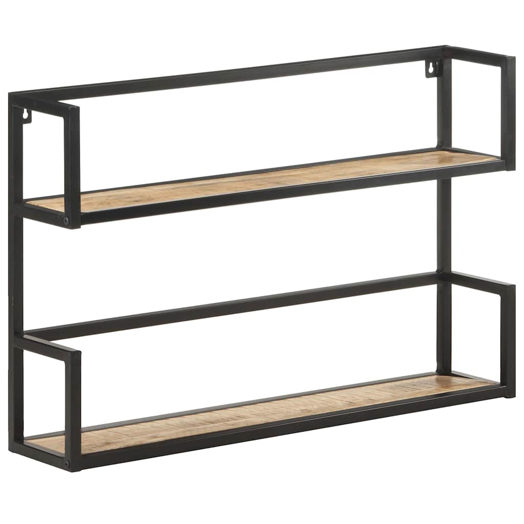 Étagère murale 80x20x60 cm Bois de manguier brut - XIOS