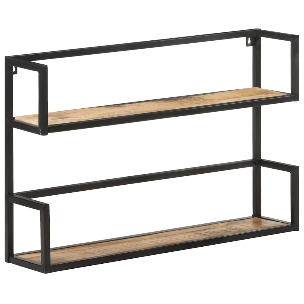 Étagère murale 80x20x60 cm Bois de manguier brut - XIOS