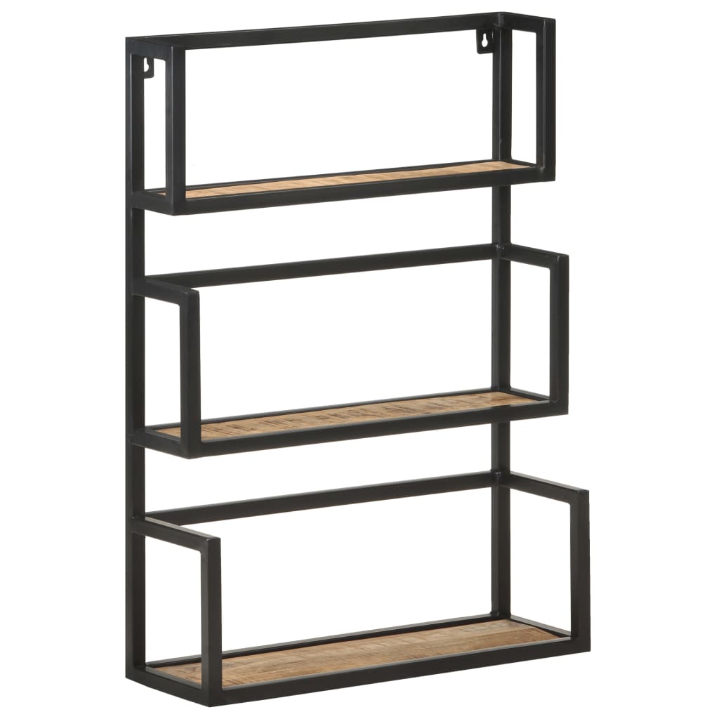 Étagère murale 60x20x85 cm Bois de manguier brut - XIOS