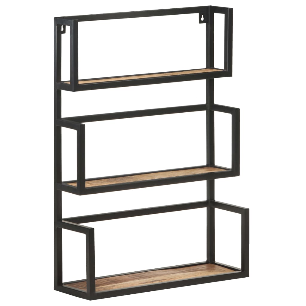 Étagère murale 60x20x85 cm Bois de manguier brut - XIOS