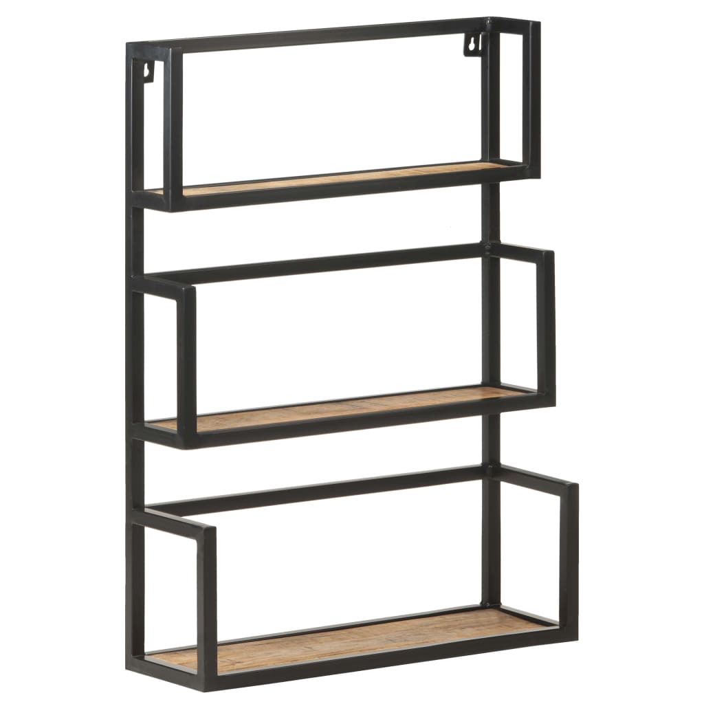 Étagère murale 60x20x85 cm Bois de manguier brut - XIOS
