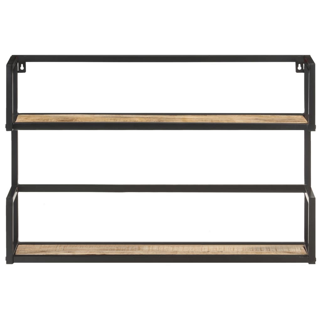 Étagère murale 60x20x60 cm Bois de manguier brut