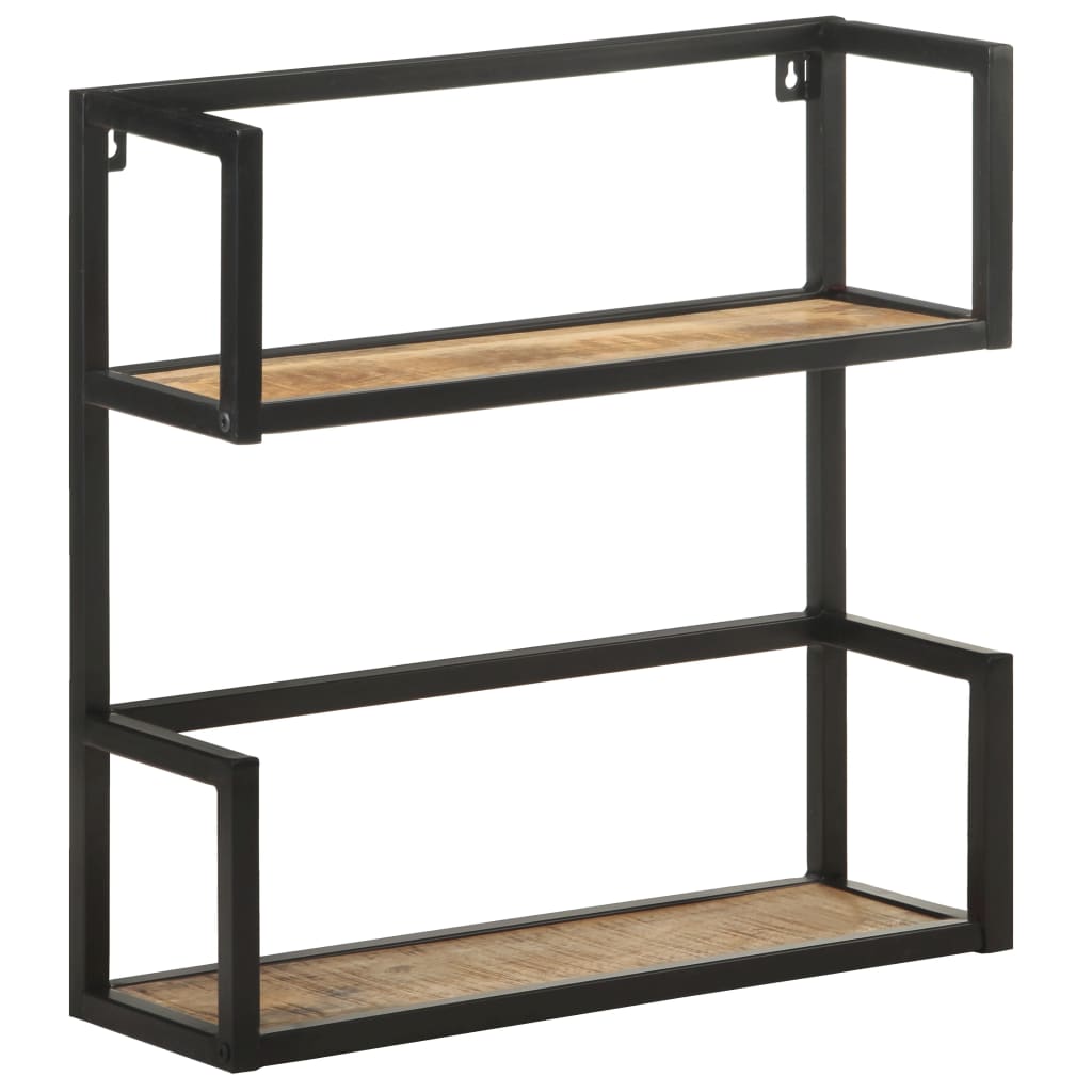 Étagère murale 60x20x60 cm Bois de manguier brut