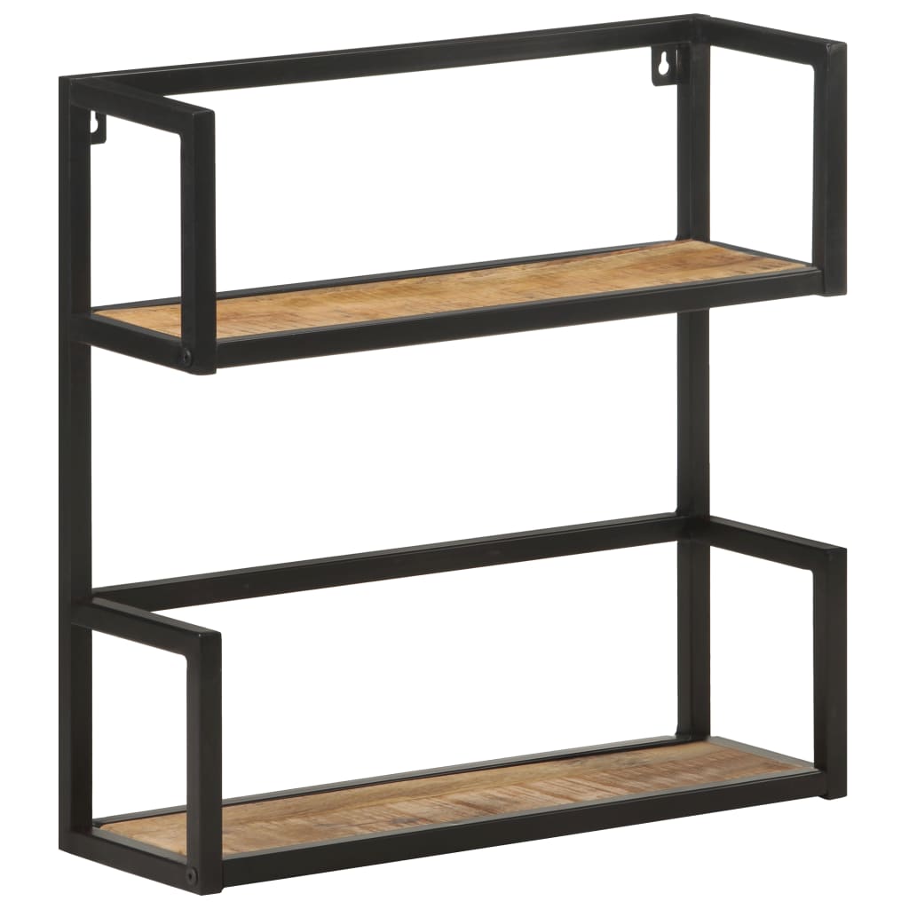Étagère murale 60x20x60 cm Bois de manguier brut