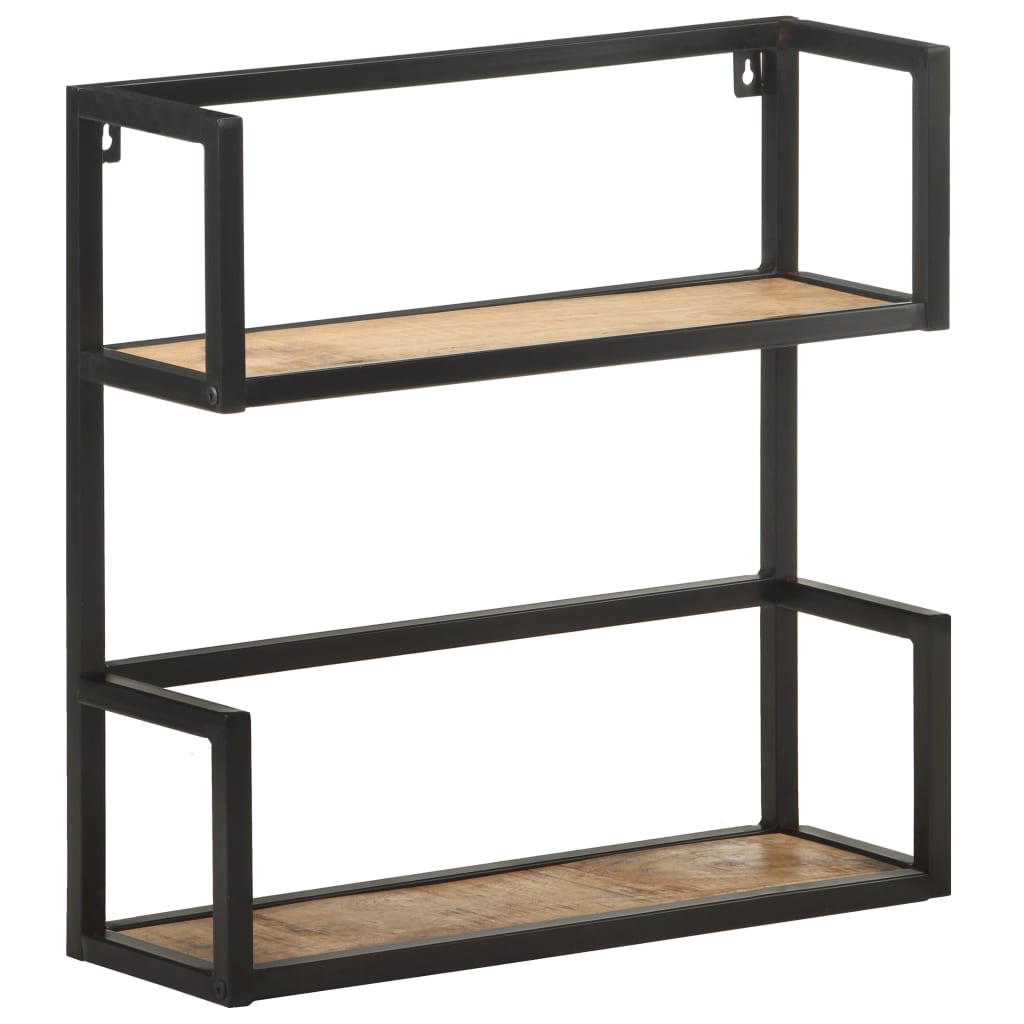 Étagère murale 60x20x60 cm Bois de manguier brut