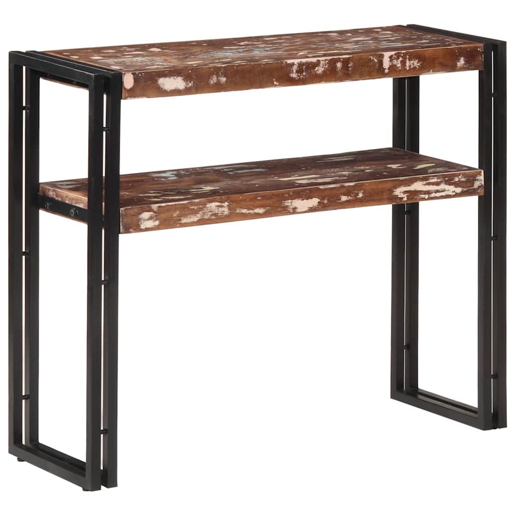 Table console 90x30x75 cm Bois de récupération massif - XIOS
