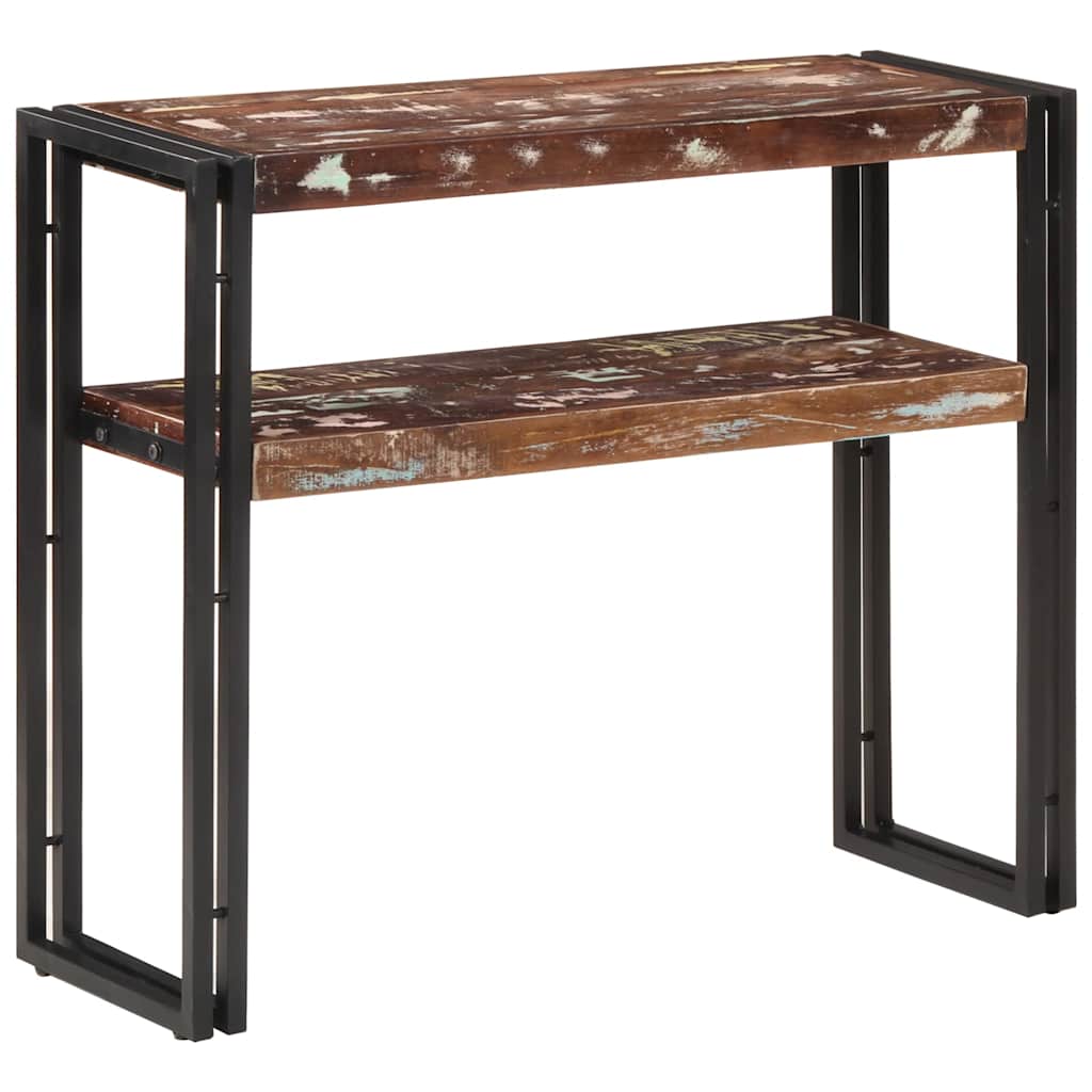 Table console 90x30x75 cm Bois de récupération massif - XIOS