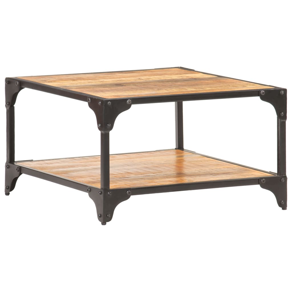 Table basse 60x60x35 cm Bois de manguier massif - XIOS