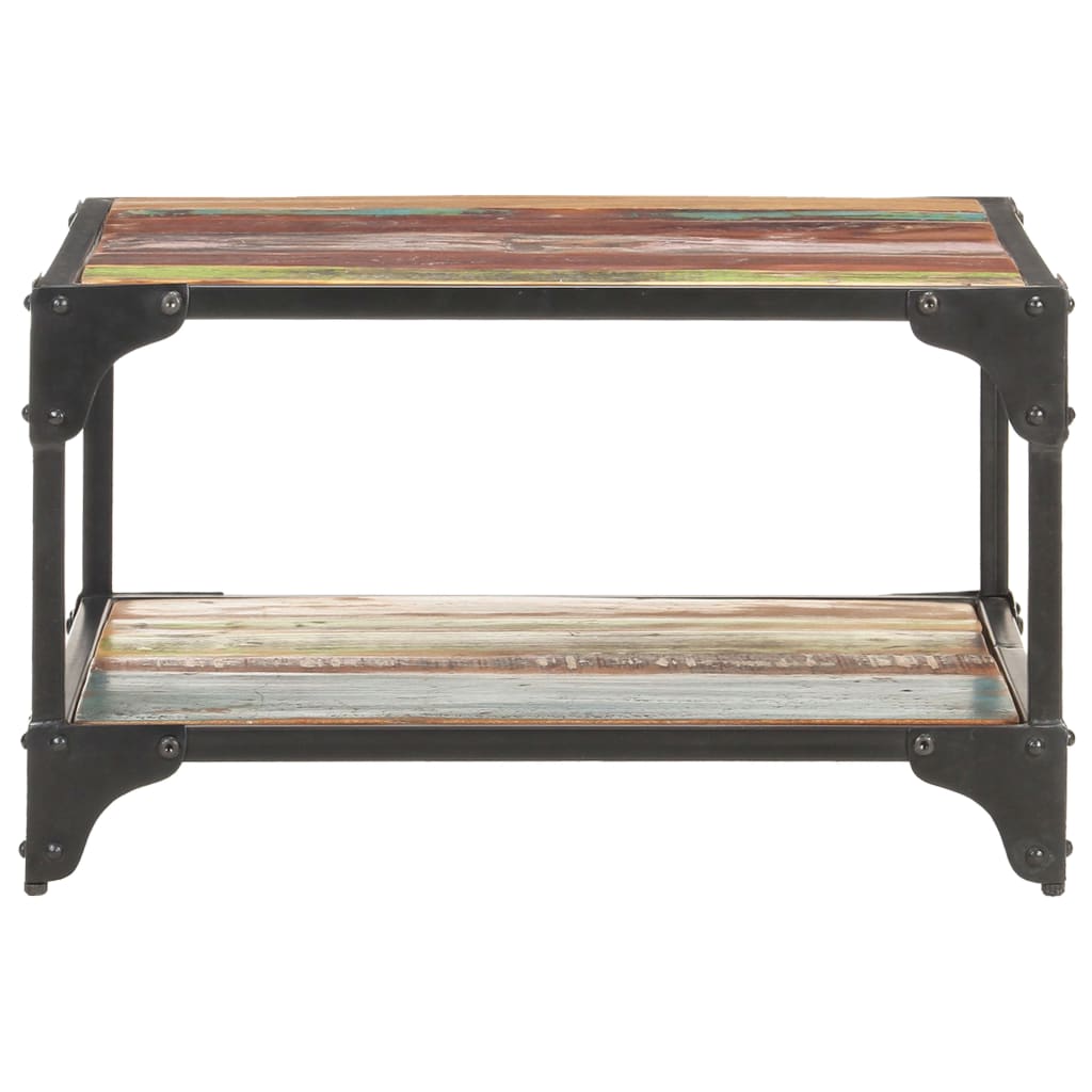 Table basse 60x60x35 cm Bois de récupération massif - XIOS