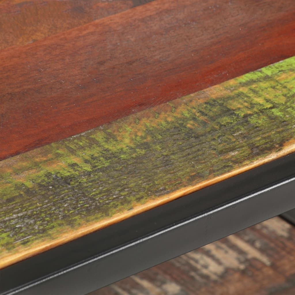 Table basse 60x60x35 cm Bois de récupération massif - XIOS