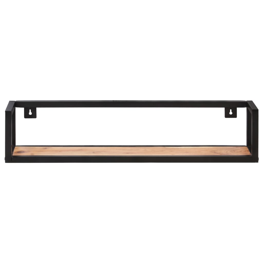 Étagères murales 2 pcs 80 cm Bois d'acacia massif - XIOS