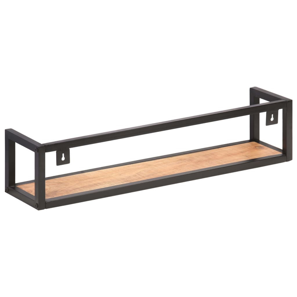 Étagères murales 2 pcs 80 cm Bois d'acacia massif - XIOS