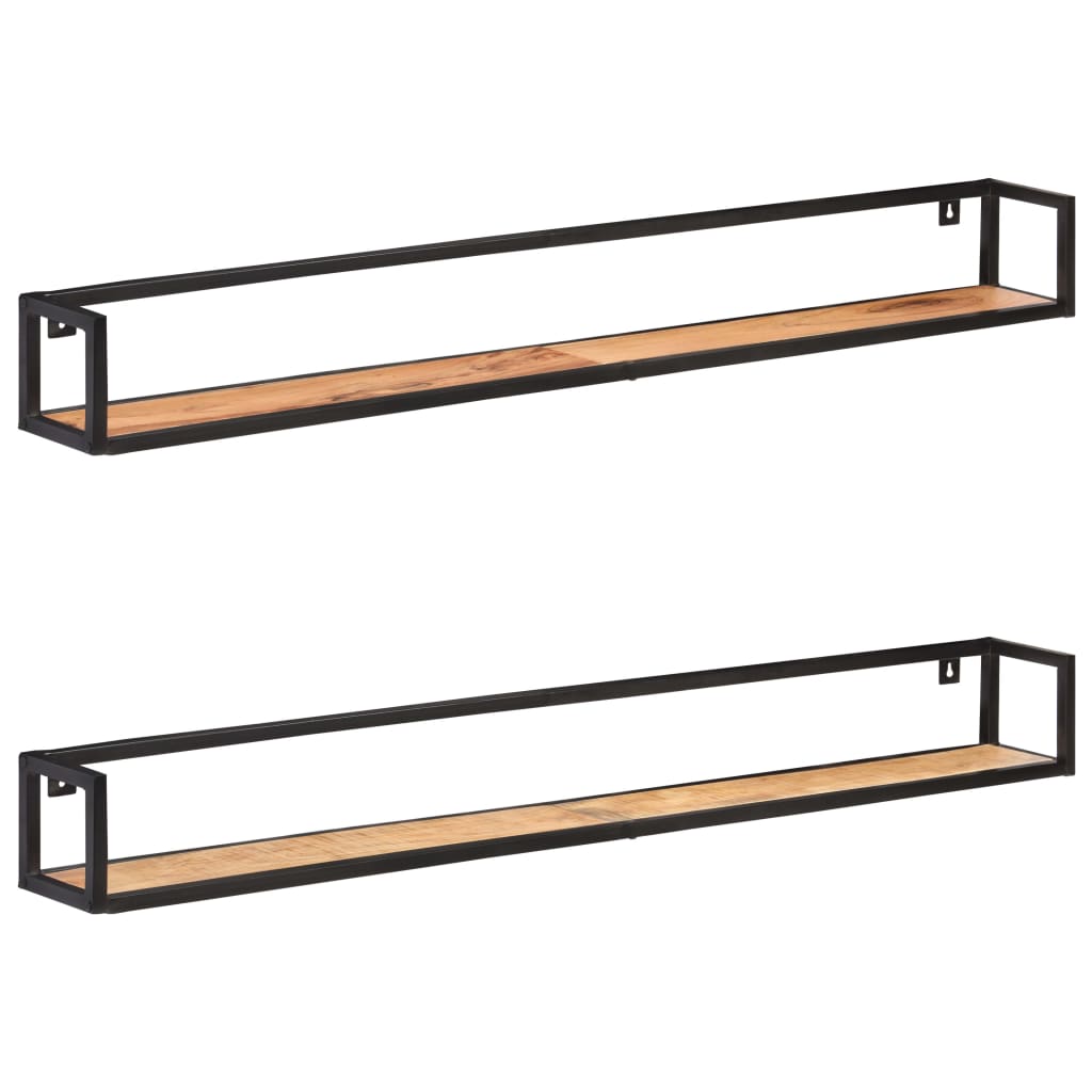 Étagères murales 2 pcs 160 cm Bois d'acacia massif - XIOS