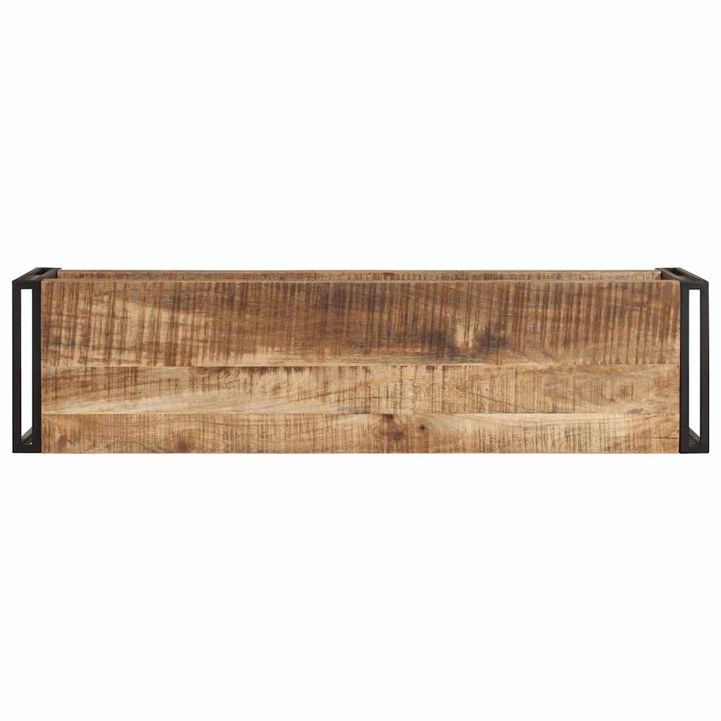 Meuble TV 120x30x40 cm Bois de manguier brut - XIOS