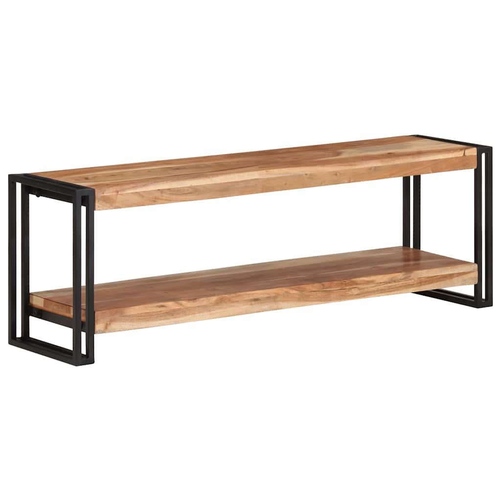 Meuble TV 120x30x40 cm Bois d'acacia massif - XIOS