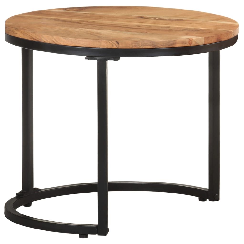 Tables d'appoint 3 pcs Bois d'acacia solide - XIOS