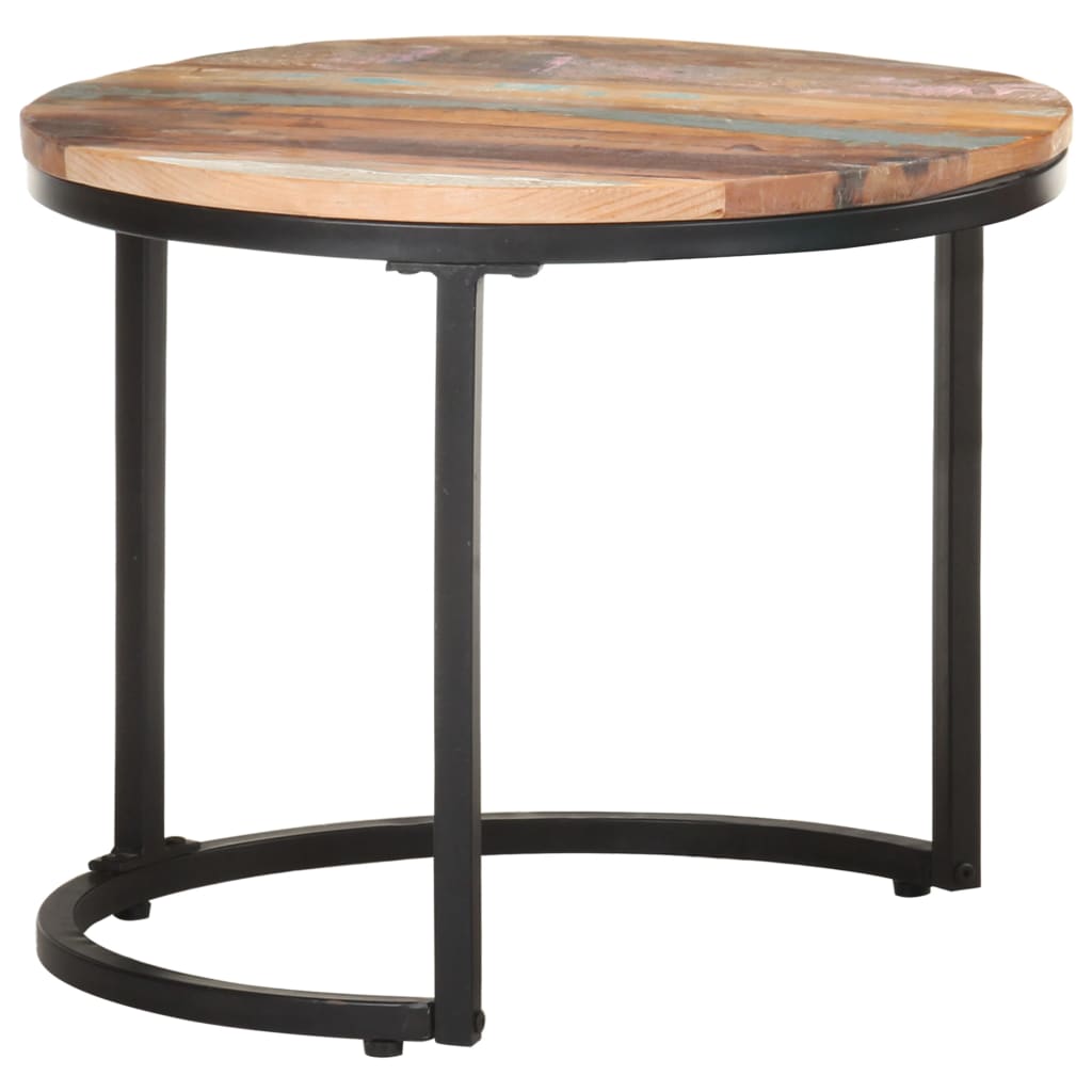 Tables d'appoint 3 pcs Bois de récupération massif - XIOS