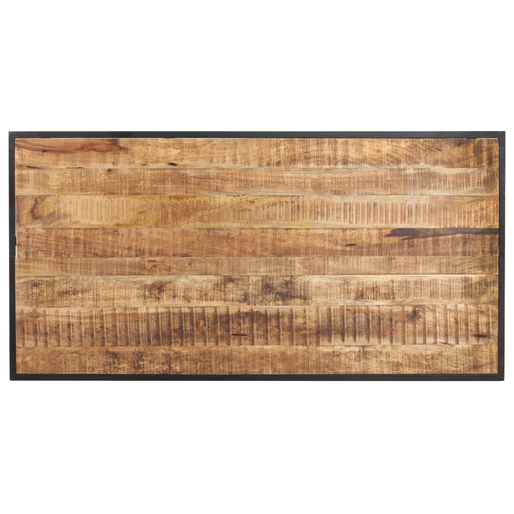 Table de salle à manger 140 cm Bois de manguier brut - XIOS
