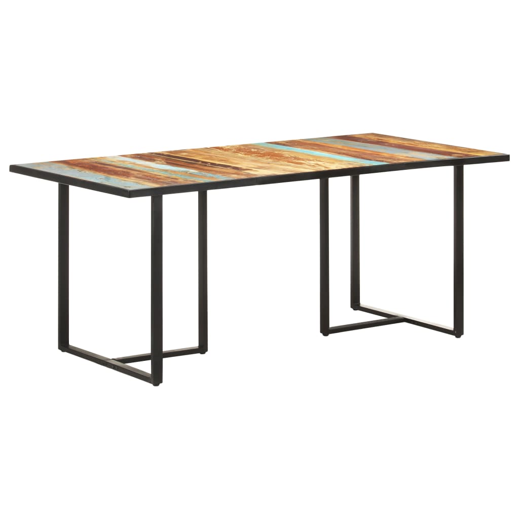 Table de salle à manger 180 cm Bois de récupération massif