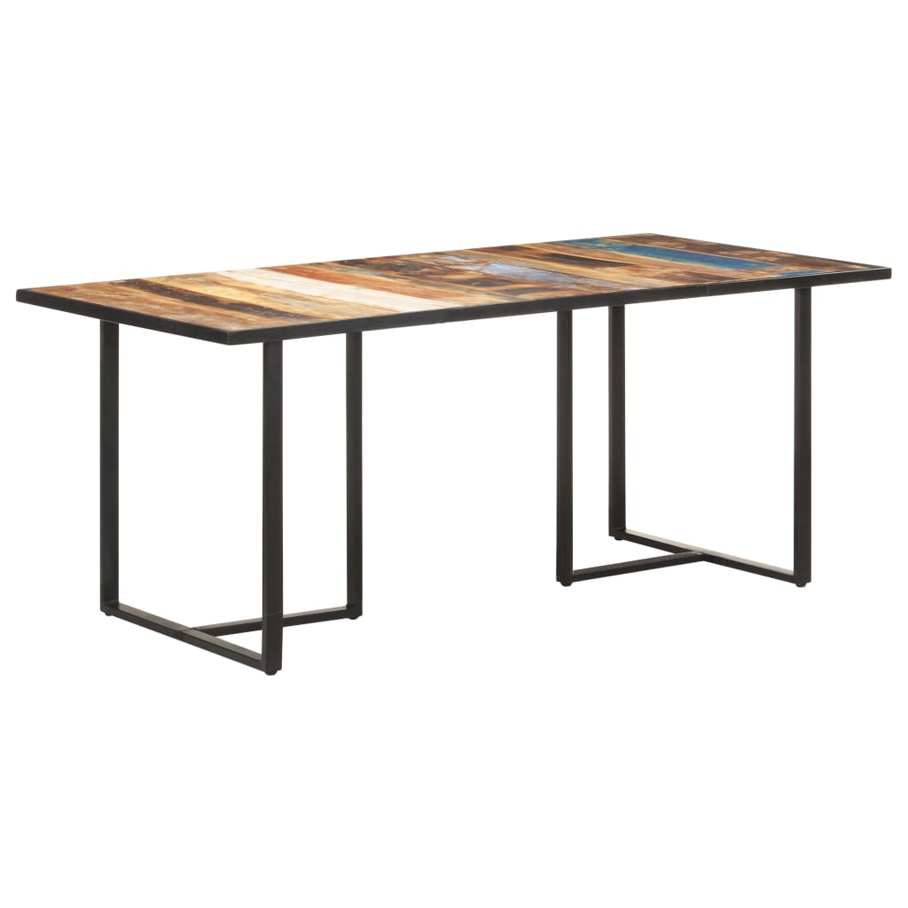 Table de salle à manger 180 cm Bois de récupération massif