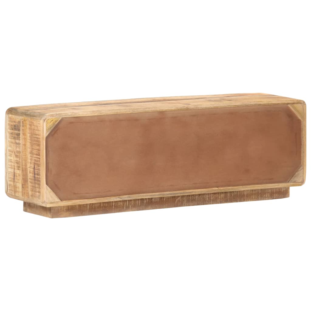 Meuble TV 120x30x40 cm Bois de manguier brut - XIOS