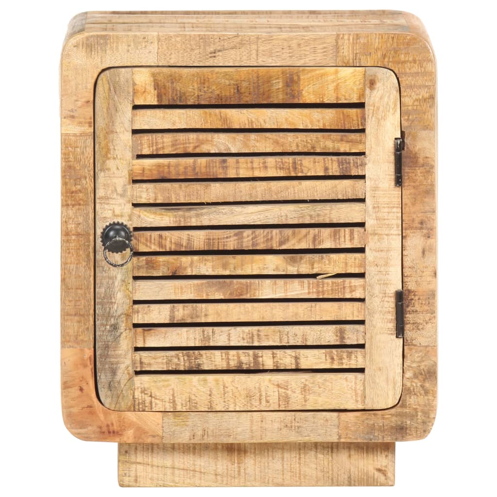 Table de chevet 40x30x50 cm Bois de manguier brut - XIOS