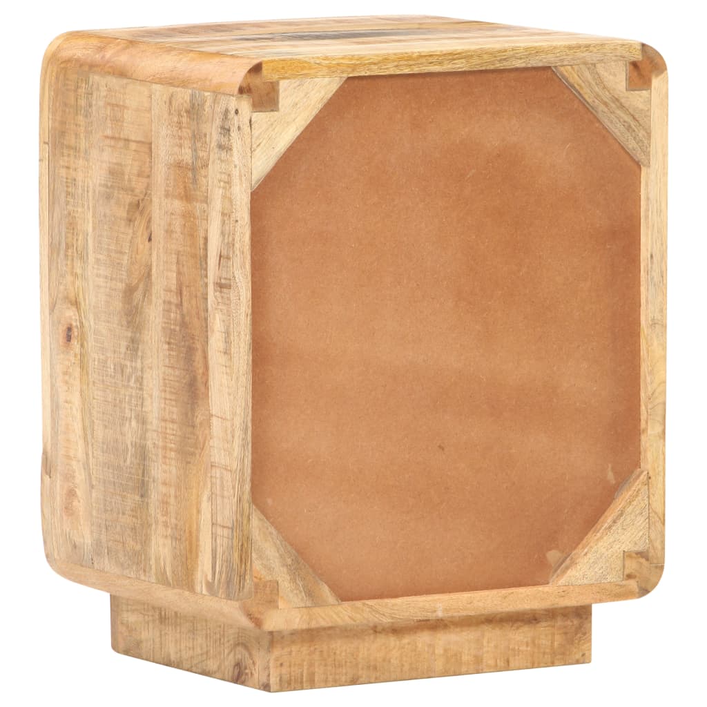 Table de chevet 40x30x50 cm Bois de manguier brut - XIOS