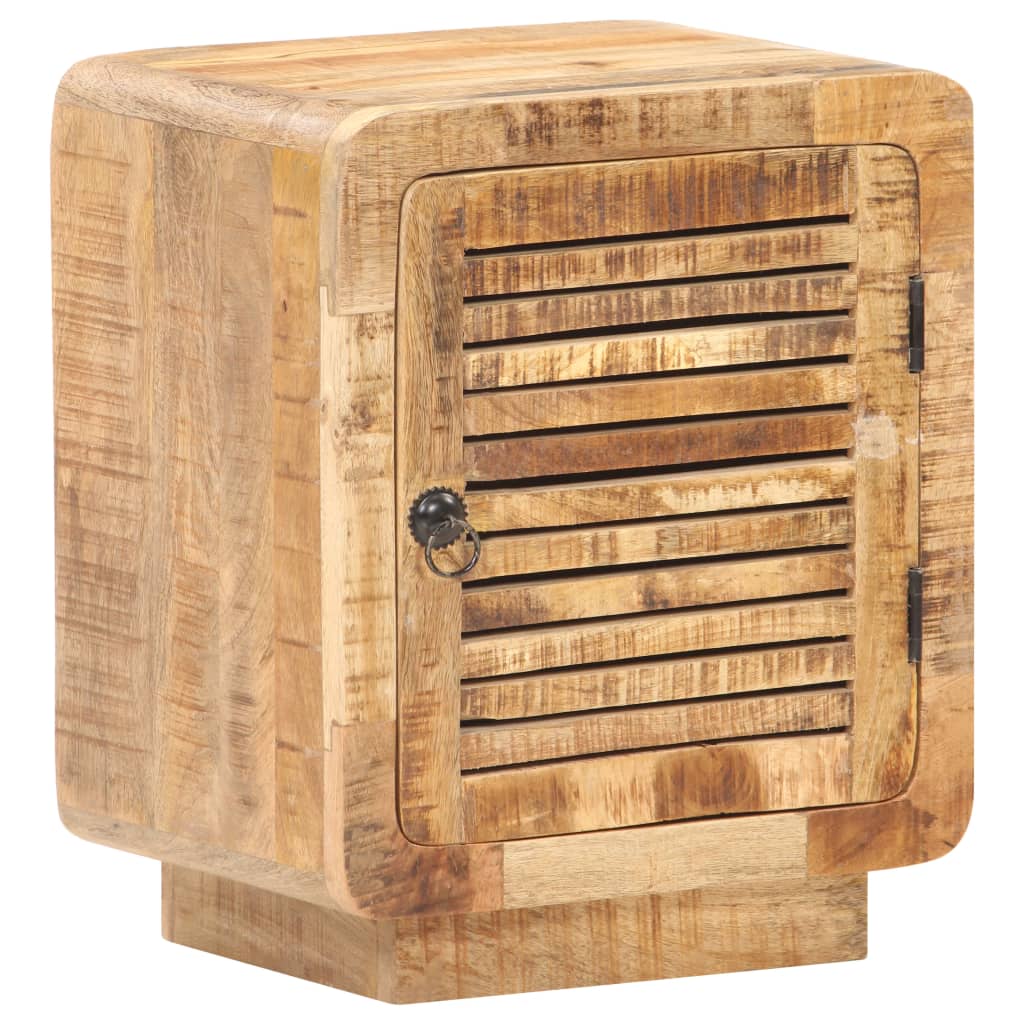 Table de chevet 40x30x50 cm Bois de manguier brut - XIOS