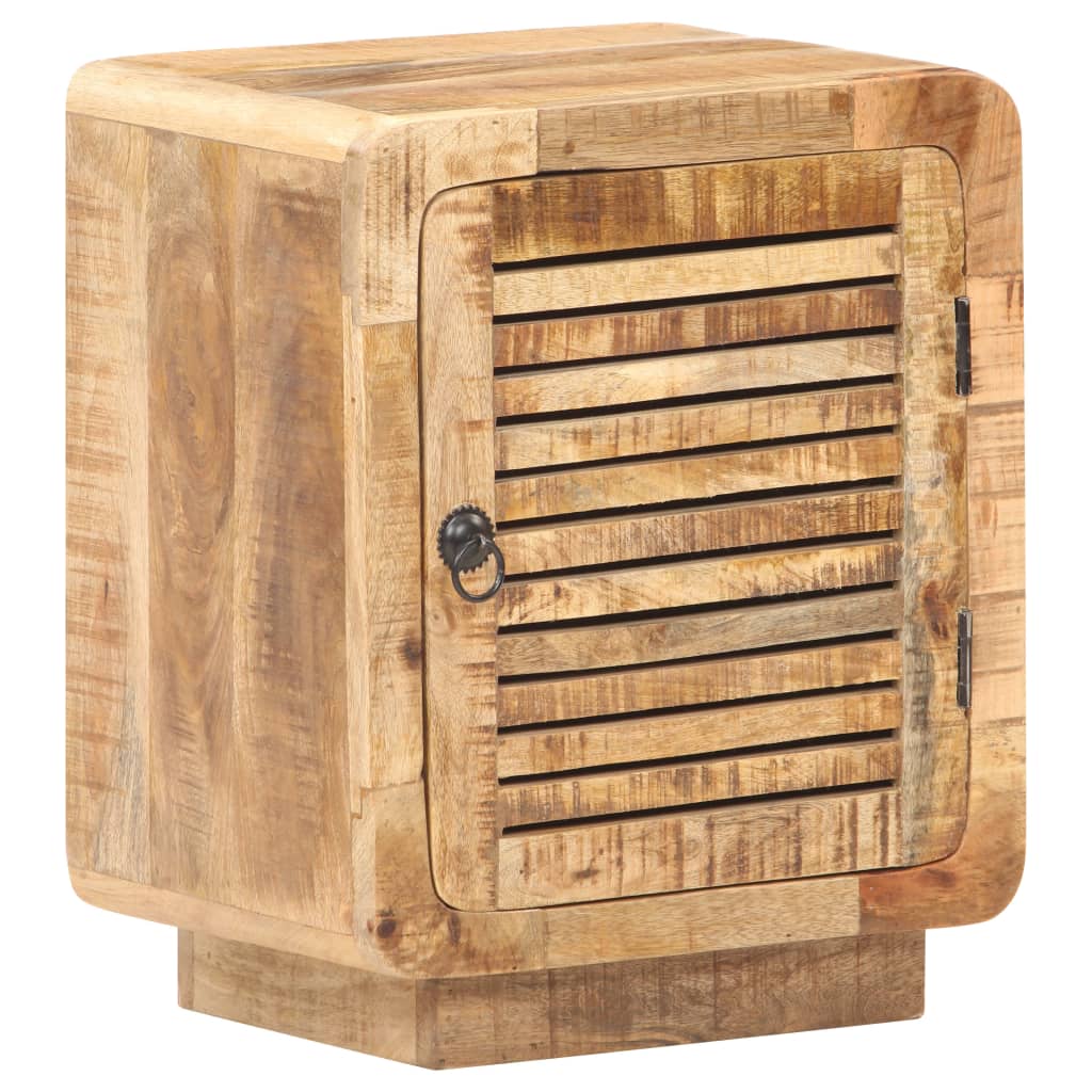 Table de chevet 40x30x50 cm Bois de manguier brut - XIOS