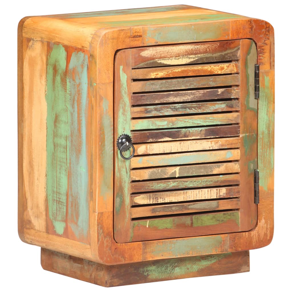 Table de chevet 40 x 30 x 50 cm Bois de récupération massif - XIOS