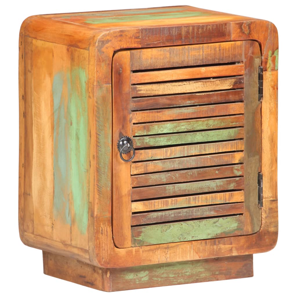 Table de chevet 40 x 30 x 50 cm Bois de récupération massif - XIOS