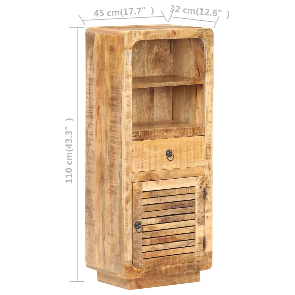 Buffet 45x32x110 cm Bois de manguier brut - XIOS